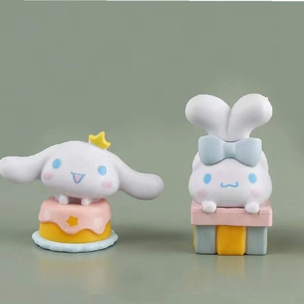 Adorable Yu Gui Dog Party 6-pack Big-ear Dog Pudding Dog Handicrafts Diy Patch Toys Decoration Ornaments