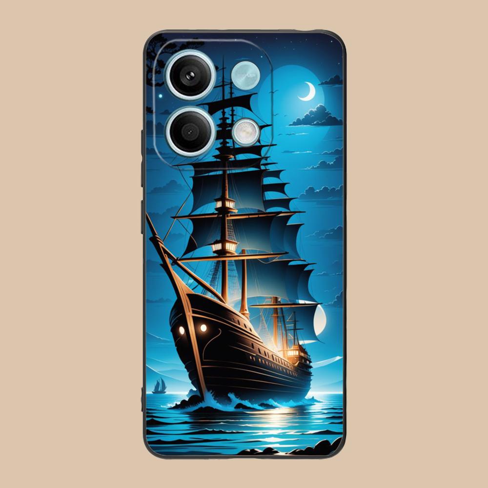 Pirate Corsair Mobile Phone Case for POCO M7 M6 M5 M4 M3 X7 X6 X5 X4 X3 Pro GT 5G Colorful Printing Cover Pretty Luxury Cover