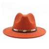 Spring Simple Casual Warm Woolen Top Hat Versatile British Belt Jazz Hat Men'S Hat