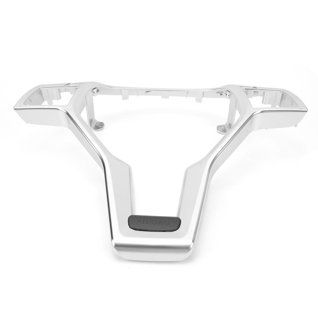 Steering Wheel Trim Cover 0994640013 Wheel Decoration Panel Decal Sticker Replacement for Benz C‑CLASS E‑CLASS Silver