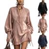 Damen Mode V-Ausschnitt Besticktes Kleid für Abendparty Cocktail Wear