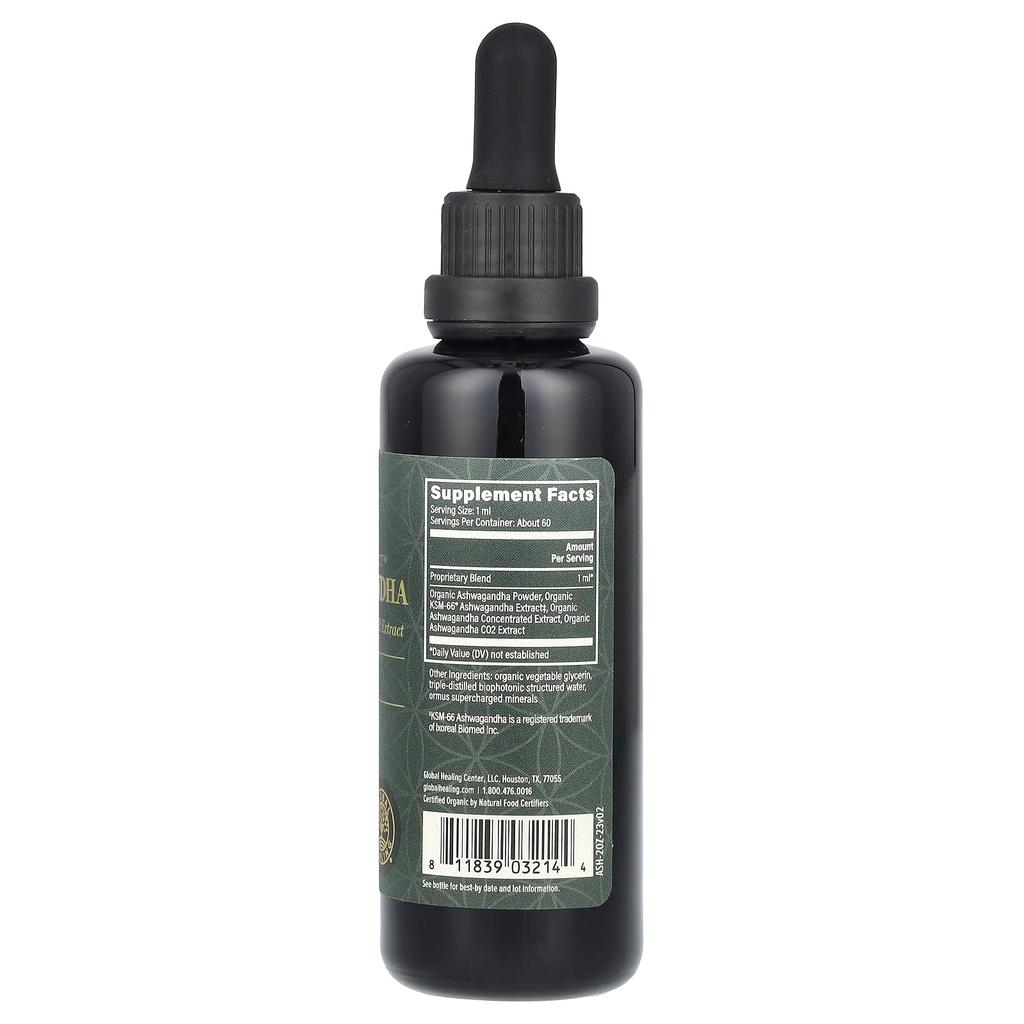 Raw Herbal Extract, Ashwagandha, 59.2 Ml (2 Fl Oz)