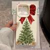 Bows Christmas Tree Phone Case, Suitable for iPhone 17, 16, 15, Plus, Pro, Max Series Phones - Ideal for Use As a Gift