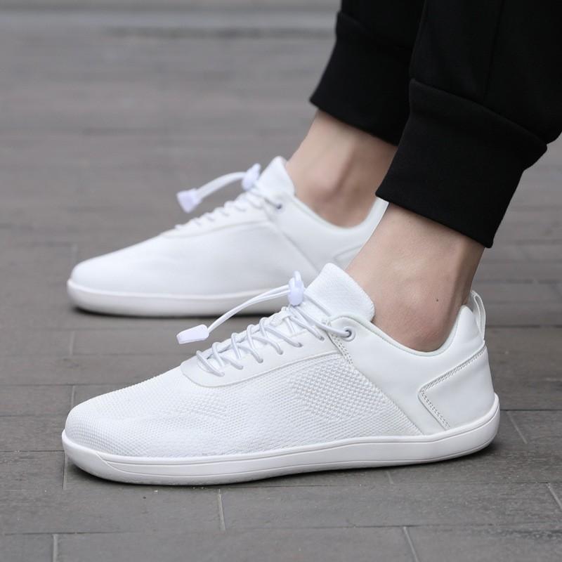 Barefoot Style Minimalist Mesh Sneakers Men Women - Breathable Elastic Lace Low-Top Outdoor Walking Shoes
