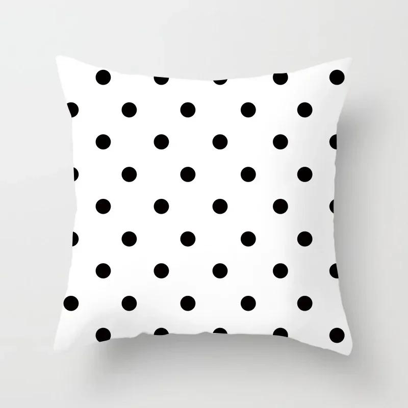 Brand New Simple Black White Geometry Cushion Case Hot Modern Nordic Decorative Pillows Case Livingroom Sofa Couch Throw Pillows