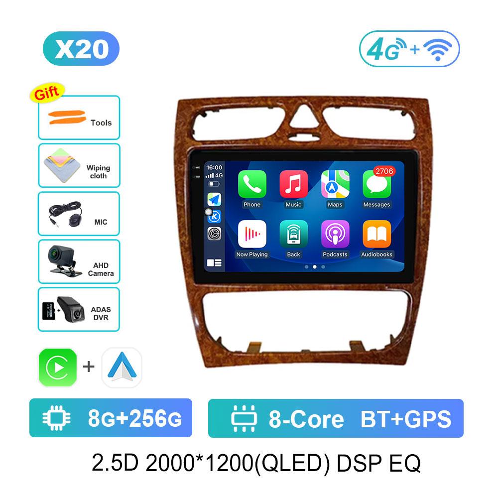 Android OS for Mercedes Benz C Class W203 C200 C320 C350 CLK W209 2002 - 2005 Car Radio Video Multimedia Player GPS 4G Bluetooth