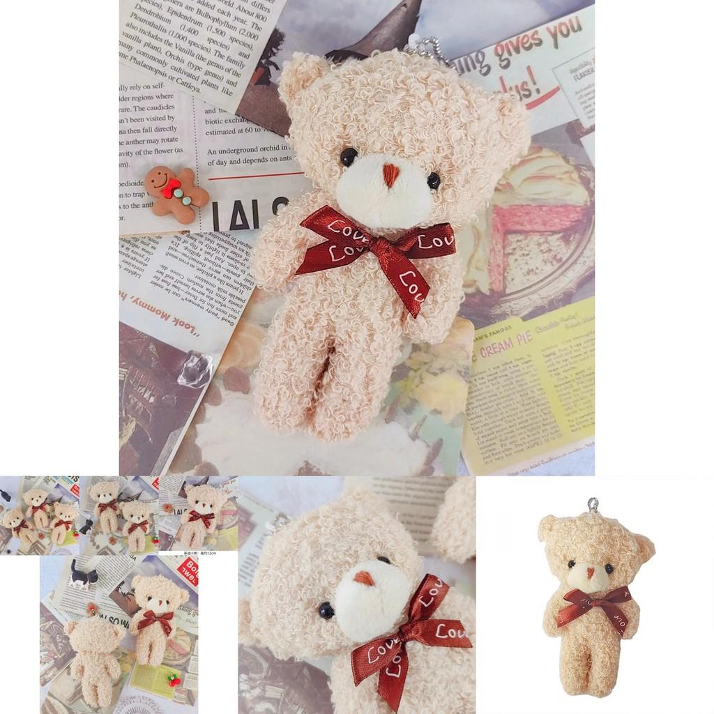 Adorable Plush Teddy Bear Stuffed Animal With Blush For Cute Bouquet Gifts