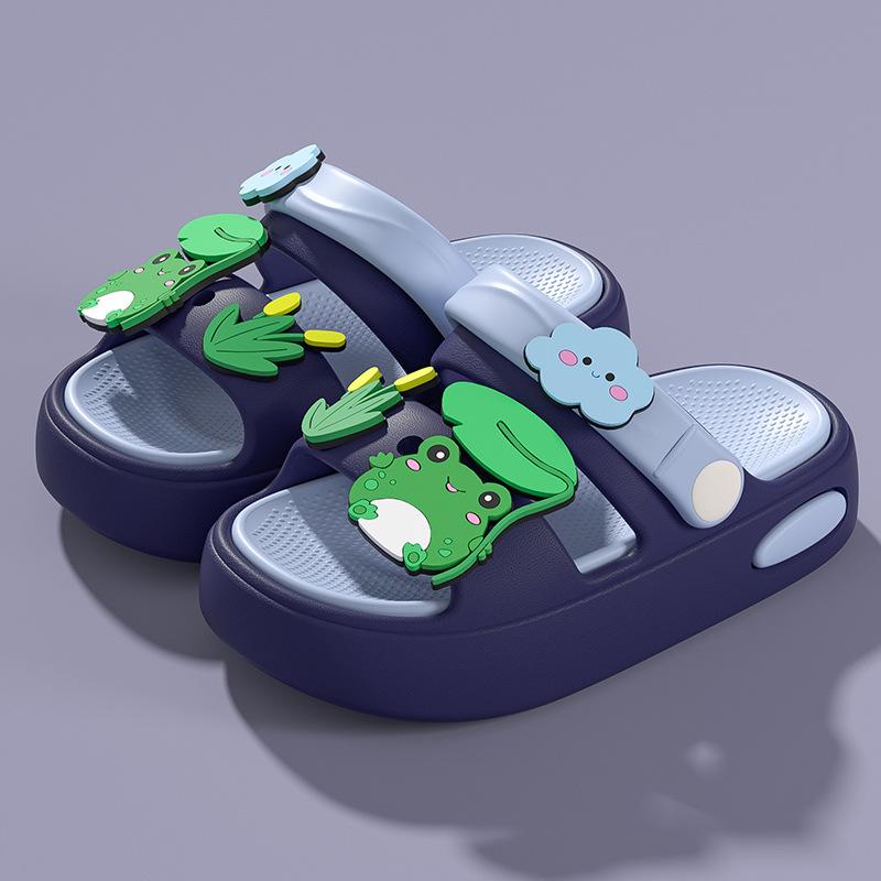

Children s slippers Boys wear non-slip dual-purpose two-in-one baby sandals Indoor two wear Children s and girls slippers Size 26-27 [Inner Length 17CM]