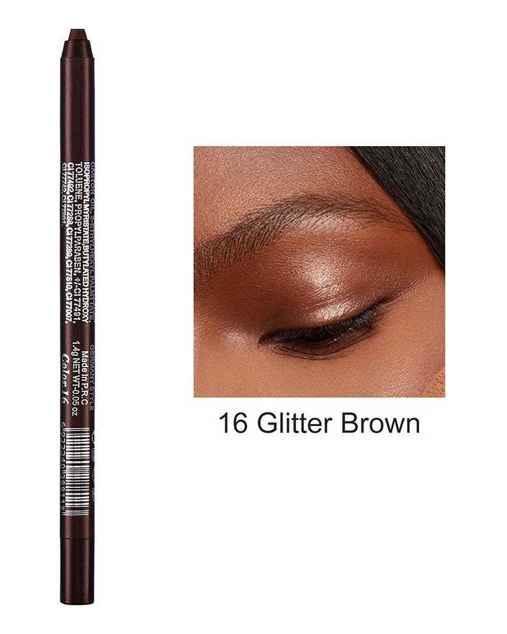 Multifunktionaler Lidschattenstift Monochromer Eyeliner-Stift Perlenglitzerkleber Eyeliner-Stift Augen-Make-up-Stift