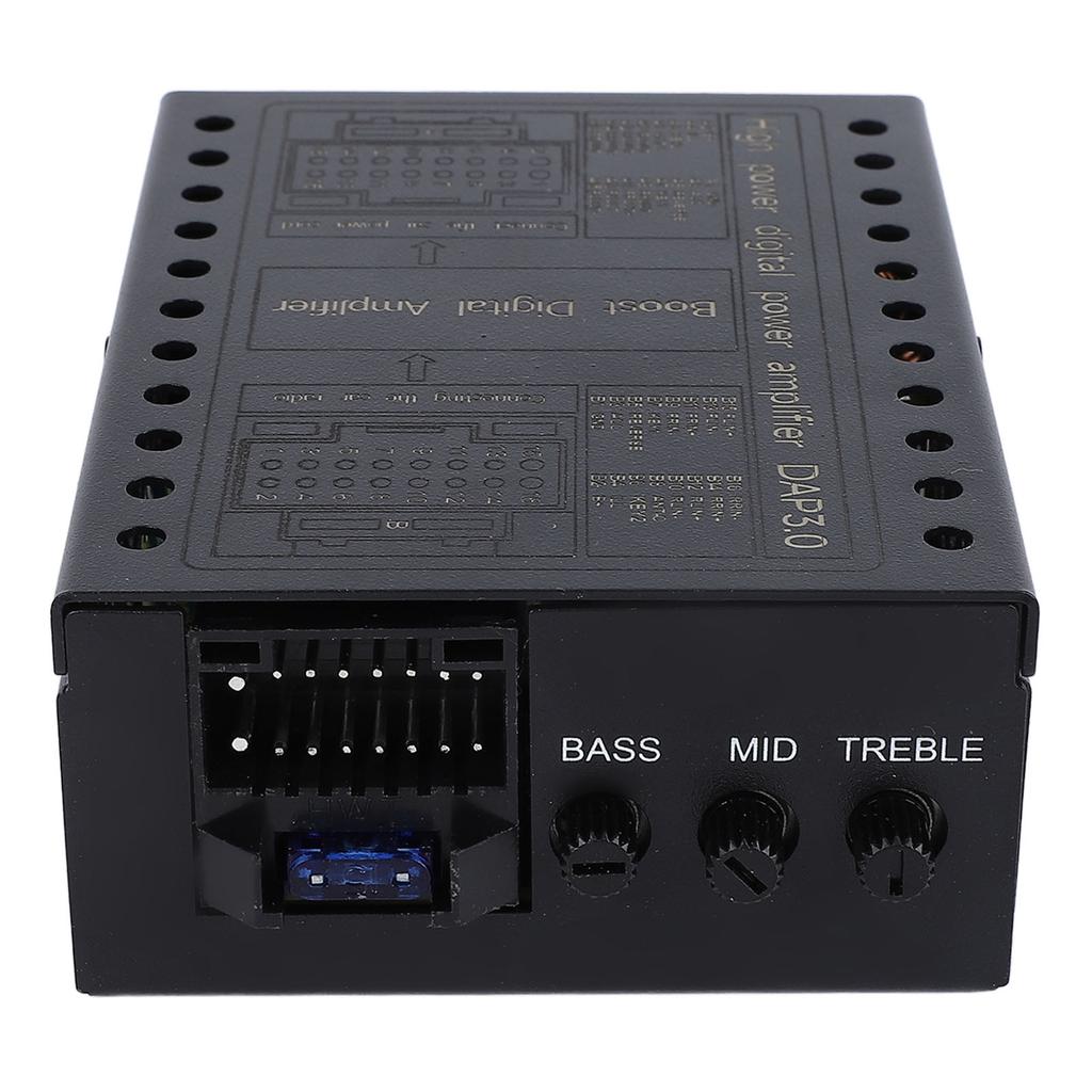 DC12V Car Amplifier 2 4 Ohm Stable Class AB Car DSP Amplifier Box for Car Sound Systems Matte Black