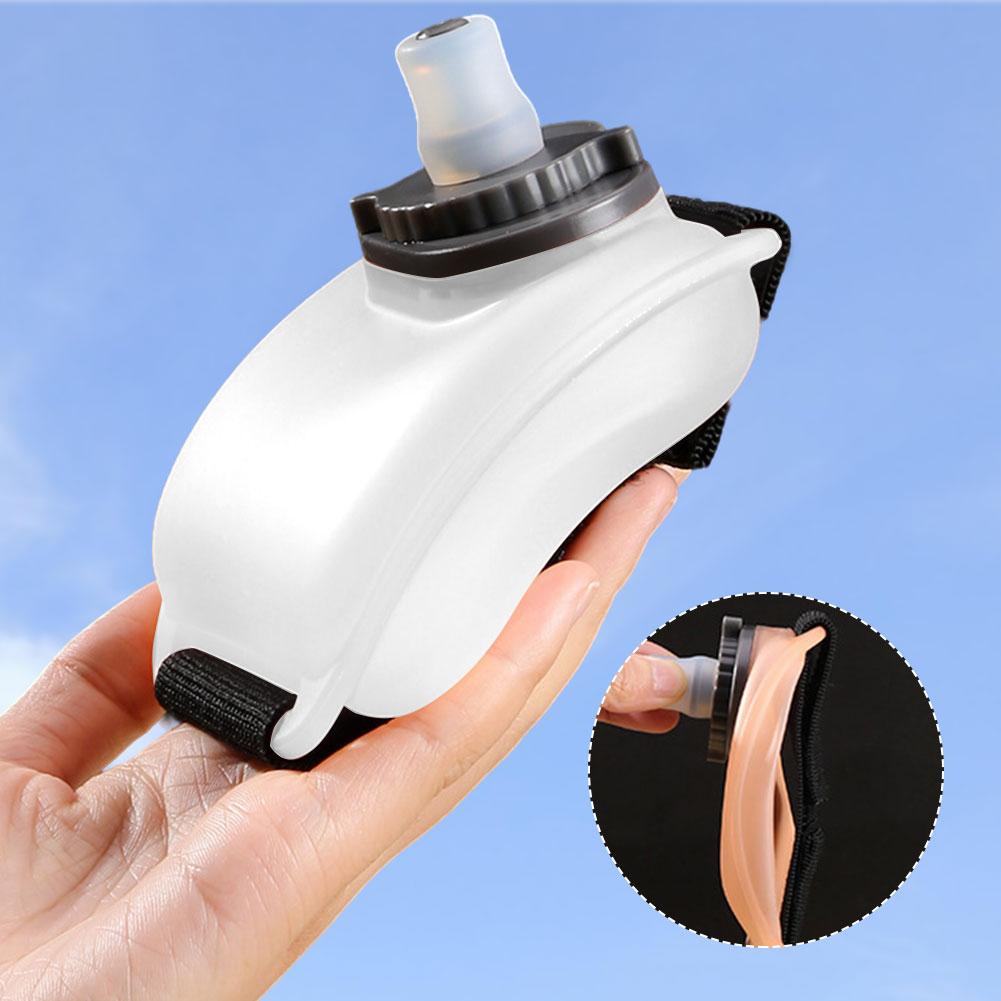 Outdoor Sports Wrist Water Bottle 200ml Creative Silicone Wrist Bottle Portable Wrist Water Kettle for Ultra-Running & Walking