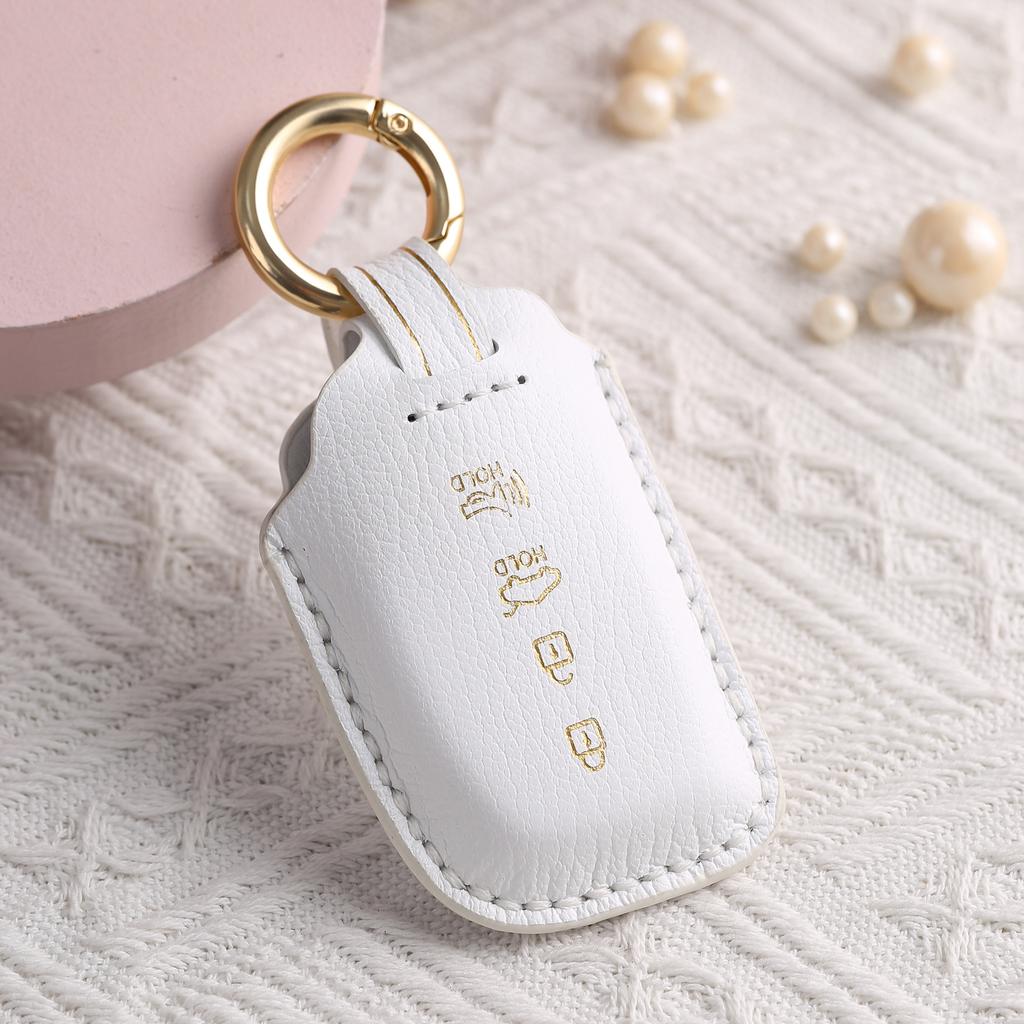 Customized Key Bag Is Suitable for Beijing Hyundai Ix35 Key Set, Langdong Sonata Kia K2 Handmade Leather Shell Buckle.
