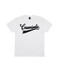 CREAM SODA LAB [2Pack] Authentic Logo Short Sleeve T-Shirt Ivory (Burgundy) White (Black)