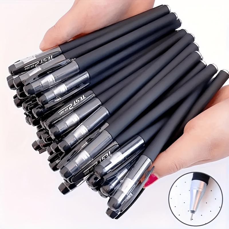 40pcs (20pcs Pens And 20pcs Refills) Quick-Dry Gel Pens, 0.5Mm Fine Point, Black Ink - Ideal for Office And Daily Use