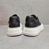 2025 Men's Luxury Casual Leather Sneakers - High-End, Height-Boosting, Thick-Soled Sports Shoes
