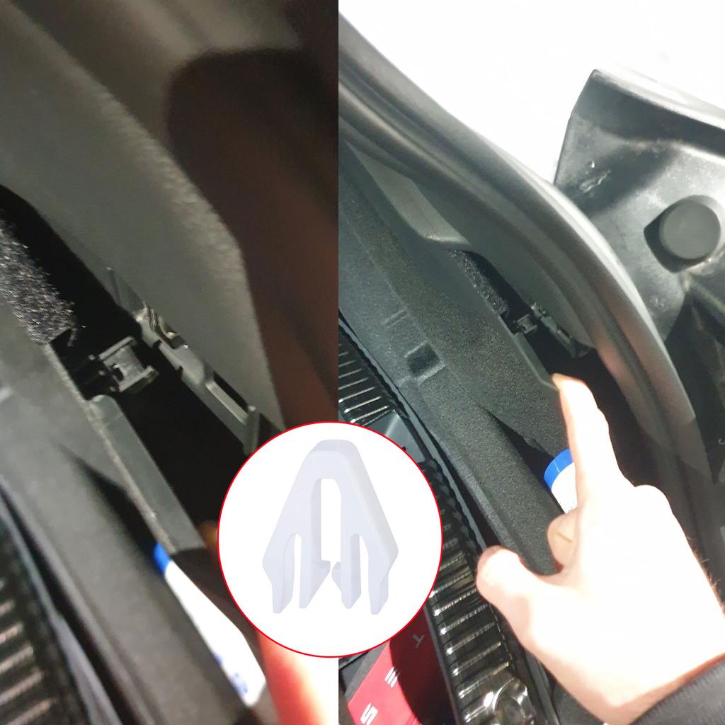 Trunk Side Edge Clip Fastener 1496105-00-B Sill Cover Pillar Garnish Molding Trim Clip for Tesla Model Y