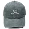 New Book lover embroidered baseball cap washed retro men's and women's casual versatile sunshade cap