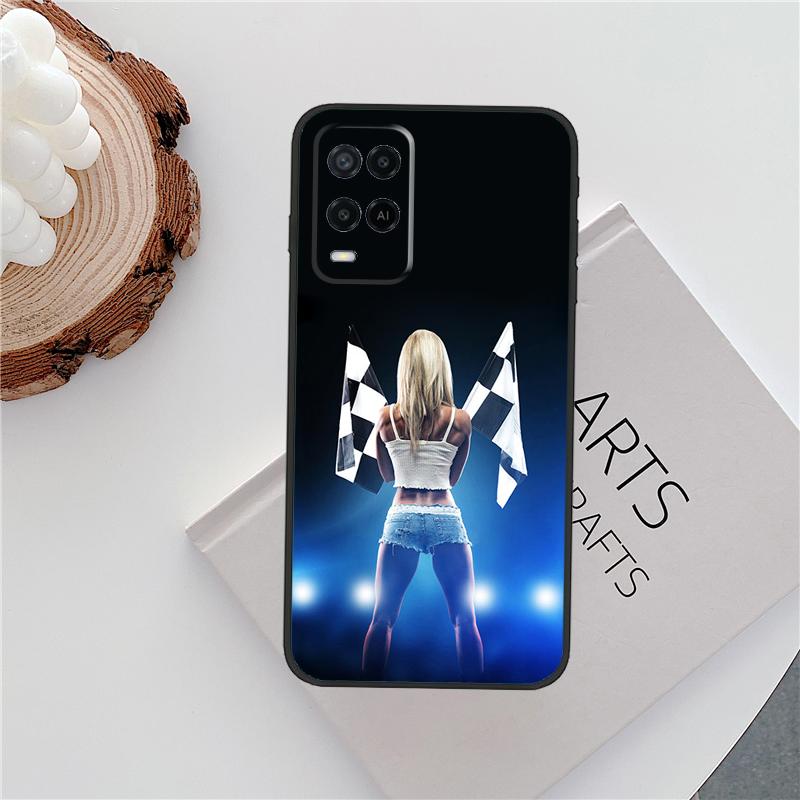 Boy Racer Car Case For Oppo A15 A80 A60 A40 A94 A54 A98 A78 A18 A38 A58 A16 A76 A96 A17 A77 A74 A57S Cover