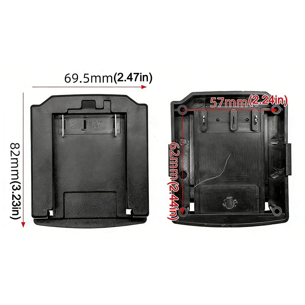 Portable Lithium Battery Converter Battery Replacement Plastic Converter Base Battery Adapter Power Tools Power Supply Converter