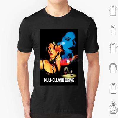Mulholland Drive Us Movie T Shirt Big Size 100% Cotton David Lynch Mulholland Drive Lost Highway 90s Cult Horror Film Movie