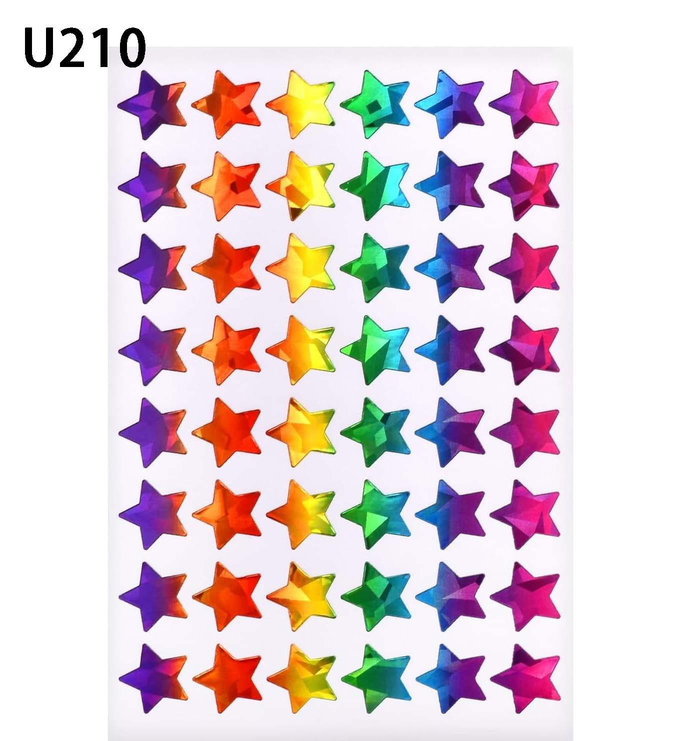 

600 шт./10 аркушів Лазерні Серця Любов Наклейки Блискучі Самоклеючі Наклейки у Формі Серця Для Студентського Планера Скрапбукінгу