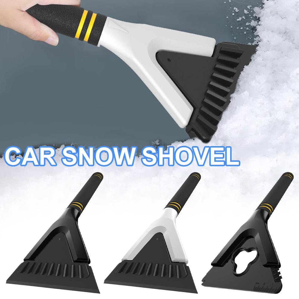Windshield Snow Scraper Ergonomic Non Slip Small Car Windshield Ice Scraper Multifunctional Winter Snow Clearing Tools Snow
