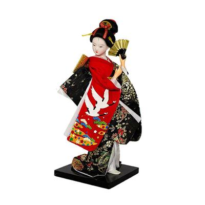 Yajuyi 25cm Japon Geisha Kimono Poupée Figurine Souvenir Japonais Cadeau Étrangers Armoire Magasin Modèle Chambre à Coucher Style Décoration Culture Traditionnelle Danse