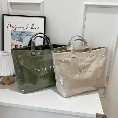 High-End DuPont Paper Women's Tote: Large Capacity, Stylish & Versatile Casual Handbag