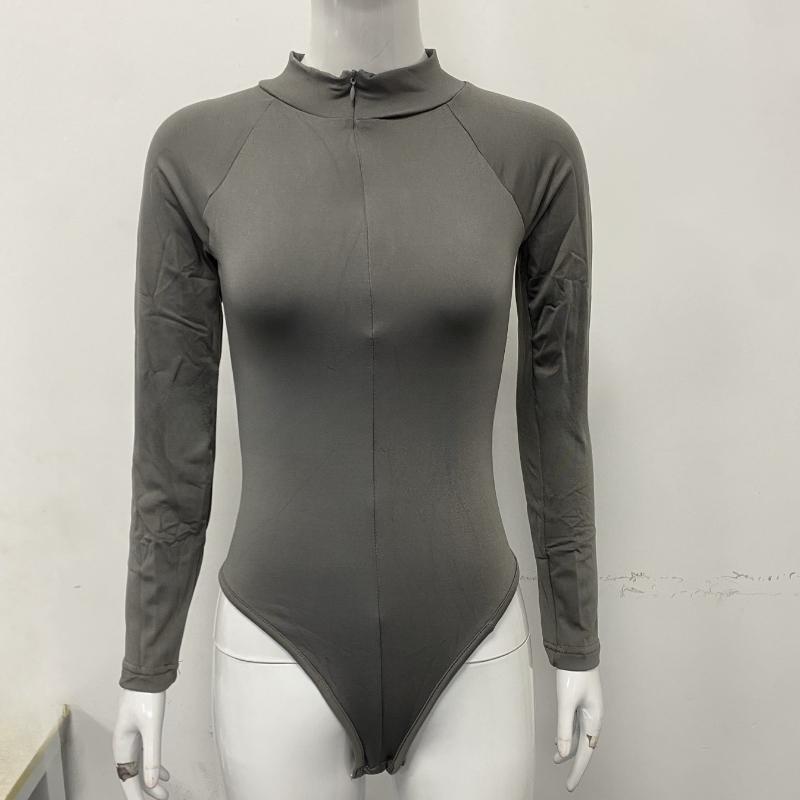 

Европейский и американский осенне-зимний темперамент теплый комбинезон с длинными рукавами на молнии облегающий для работы XL