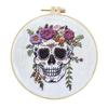 Halloween Embroidery Kit with Instructions Ghost & Gothic Stamped Cross Stitch Kits Needlepoint Kit for Adults & Beginners