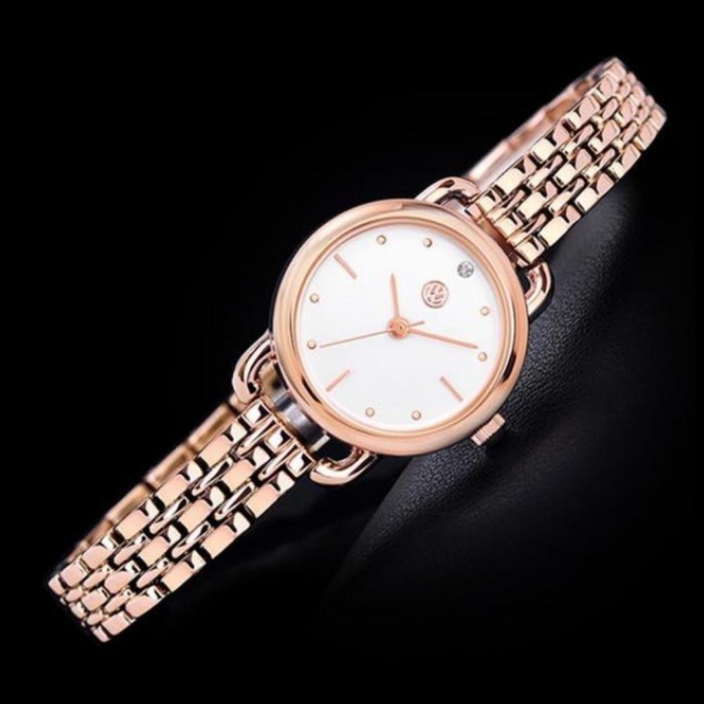 Ensemble Montre Métal Pierre de Diamant Volkswagen + Bracelet