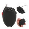 L 01 Black Mini Multi Function Bicycle 3 Digit Password Steel Cable Lock Bike Anti Theft Wire Lock