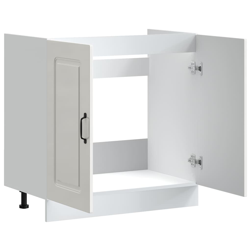 Vidaxl Sink Cabinet, Kalmar, White, 80X46X81.5 Cm
