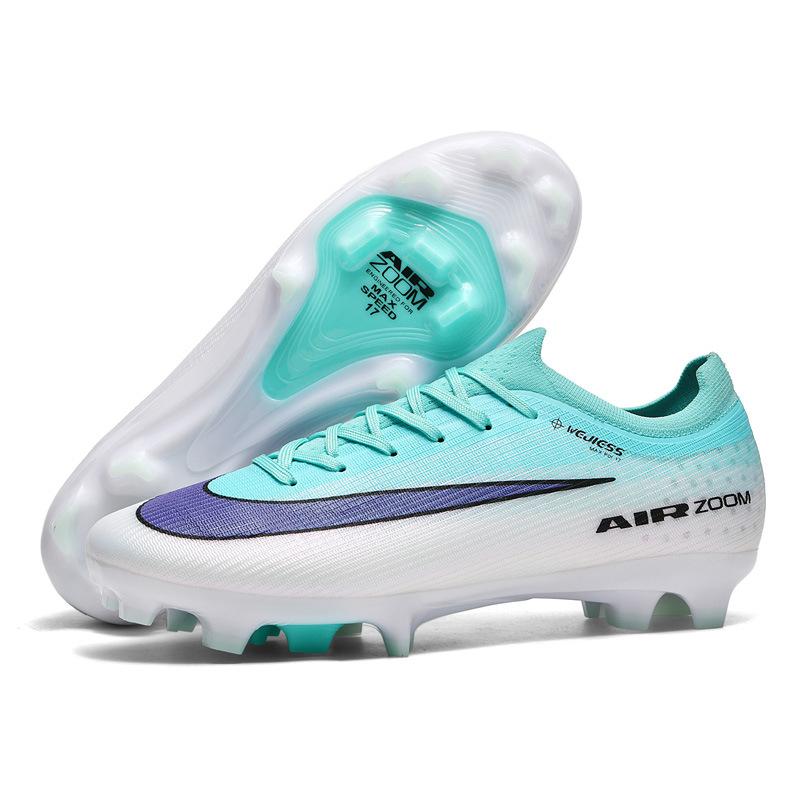 Scarpe da calcio basse per giovani uomini e donne per sport all'aperto erba combattimento reale antiscivolo professionale AG unghie rotte