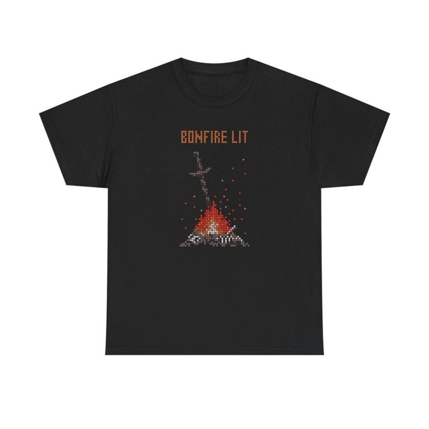 Bonfire Lit Dark Souls Shirt Unisex T-Shirt S чёрный
