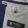 DORMEUIL Wollgestreifte maßgeschneiderte Jacke Marineblau Herren Gebraucht