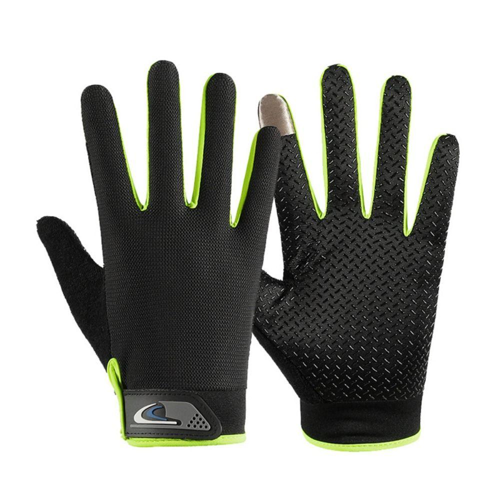 Full Finger Cycling Gloves Thin Fishing Gloves Comfortable Bike Gloves  Male