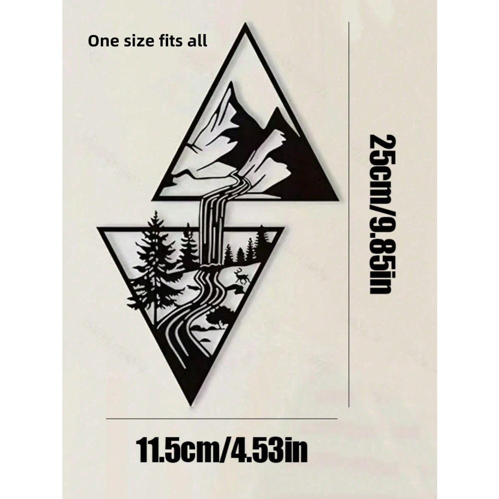 Modern Artistic Metal Wall Decor for Living Room Foyer Birthday Gift