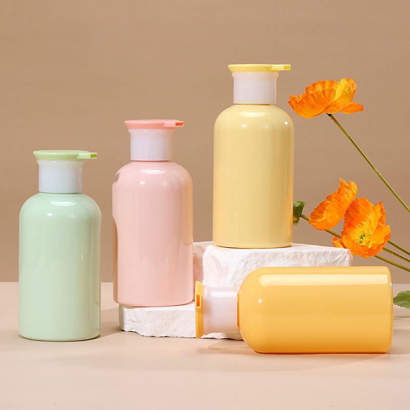 300Ml Empty Plastic Pump Lotion Shampoo Bottle High-End Cosmetics Refillable Bottles Bathroom Storage Box