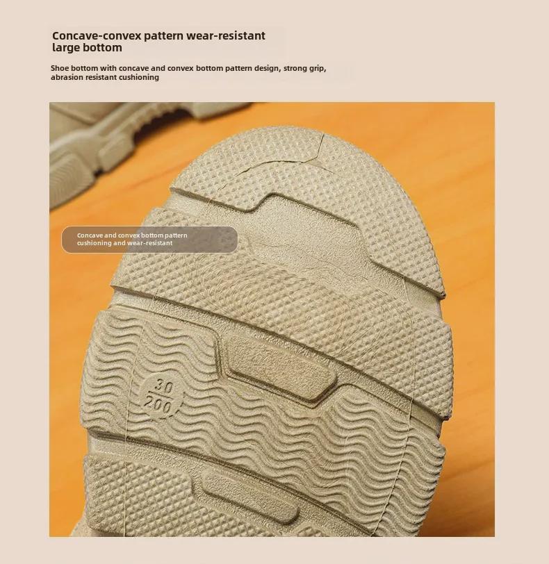 2023 Winter Children's High-Top Snow Boots with Rotating Buttons and Added Velvet Warmth