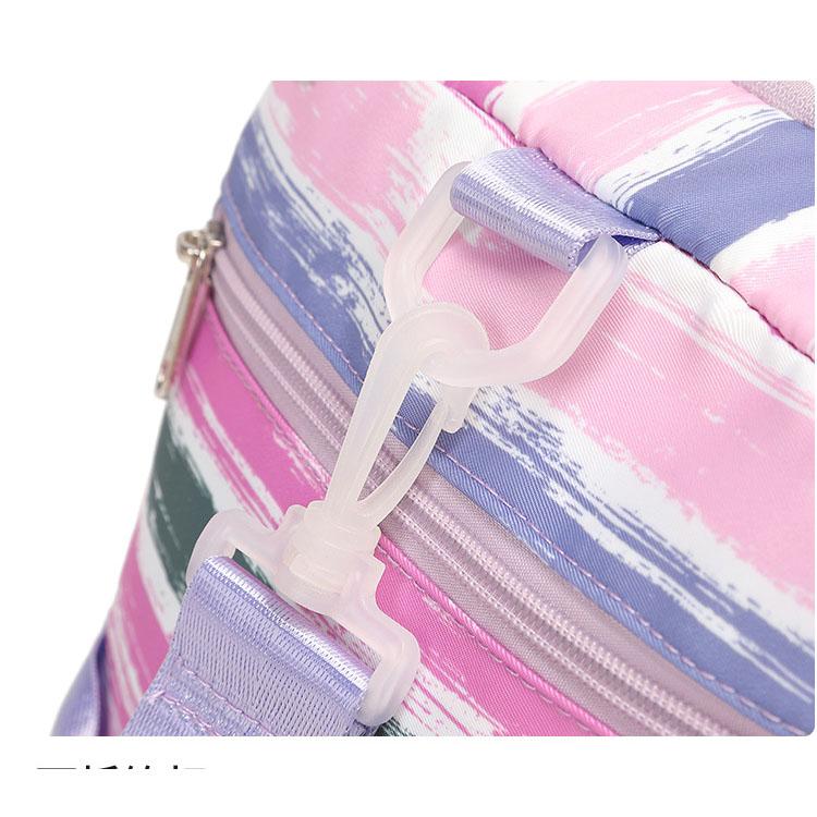 Modische, gestreifte, große Kapazität, Sport- und Outdoor-Schwimmtasche für Geschäftsreisen, eine Schulter-Crossbody-Hand-Reisetasche