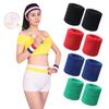 2Pcs Wristbands Absorb Sweat Towel Wrist Protector for Badminton Tennis Sport