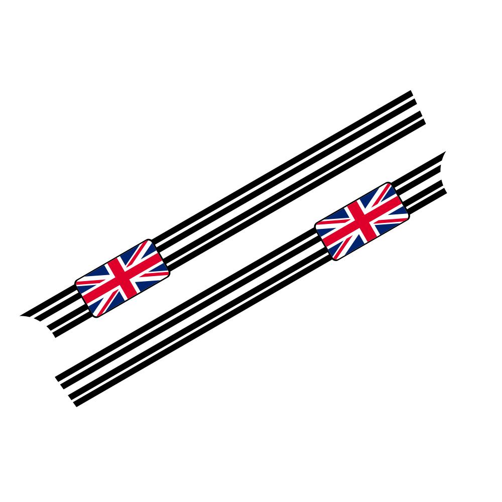 Autotür Seitenaufkleber Vinyl-Abziehbilder für MINI Cooper S R55 R56 F56 F55 F57 F60 R60 Countryman JCW Auto Karosserie Dekoration Zubehör