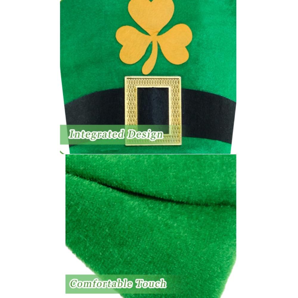 Chapéu de Copa do Dia de São Patrício Barba Postiça Festiva Fantasia de Celebração Verde para Festival Irlandês Festa de Aniversário Suprimentos de Decoração