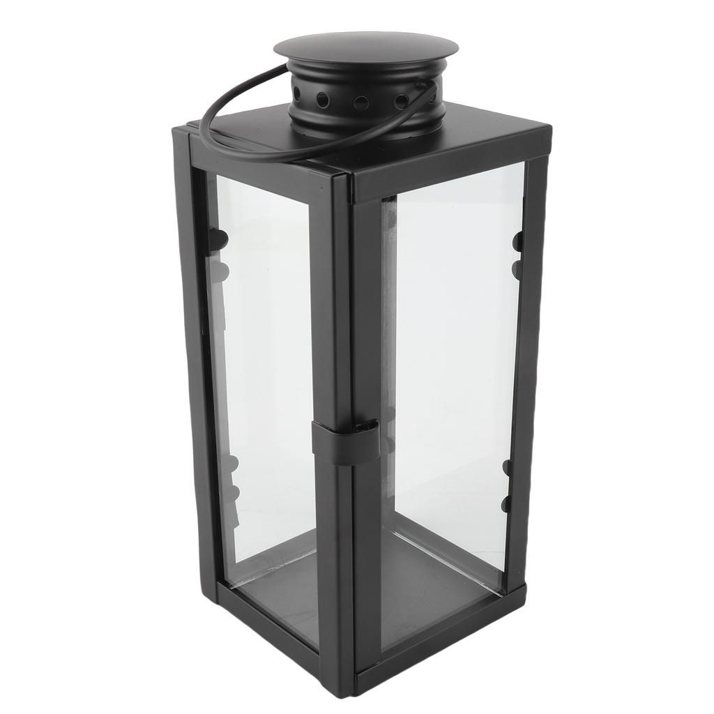 Iron Candle Lantern Vintage Decorative Metal Hanging Candle Holder for Living Room Courtyard