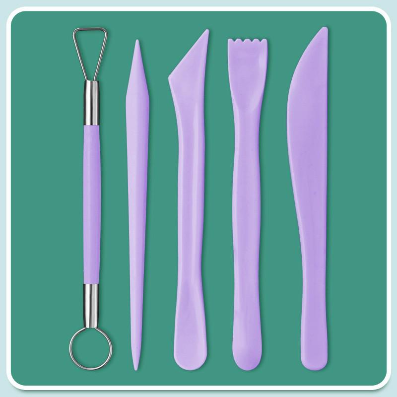 Pottery Clay Tool Kit - 5-Piece Set for Sculpting, Trimming, and Modeling