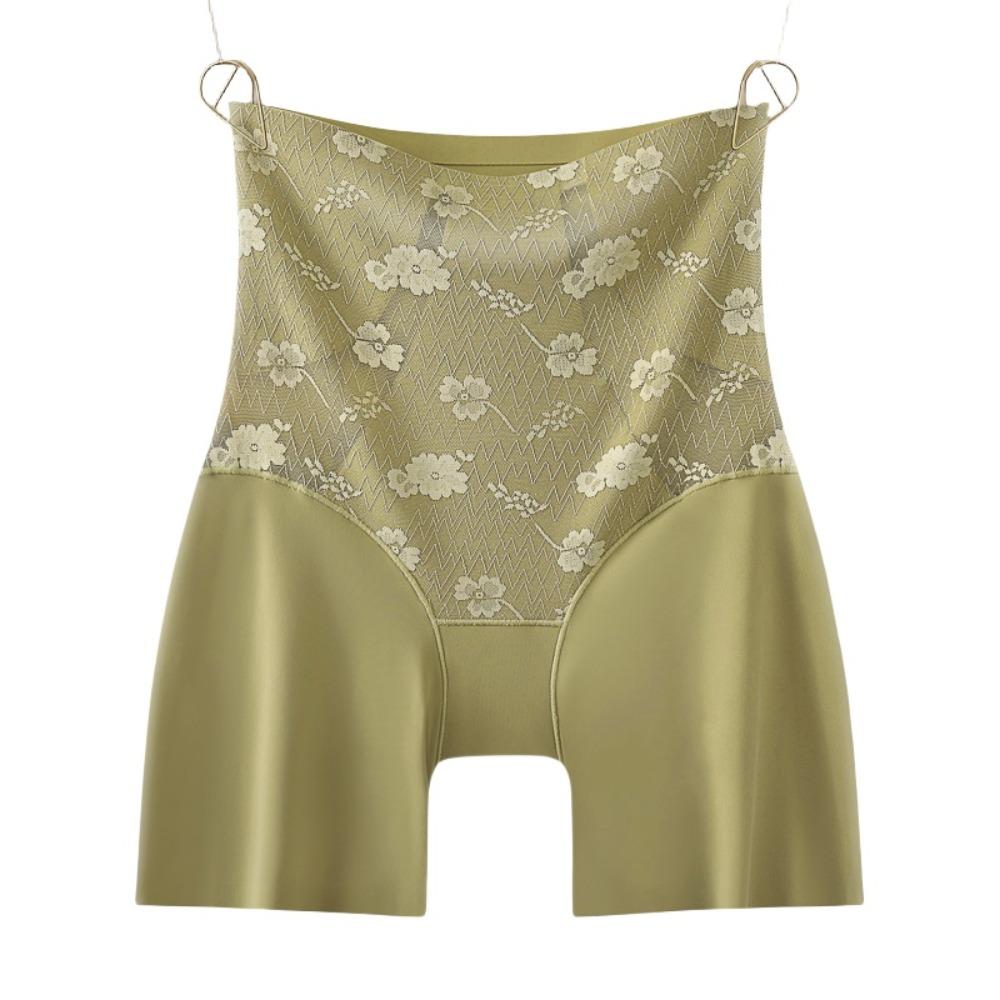 High Waist Postpartum Body Shaper Flowers Seamless Underpants Tummy Control Underwear  Women