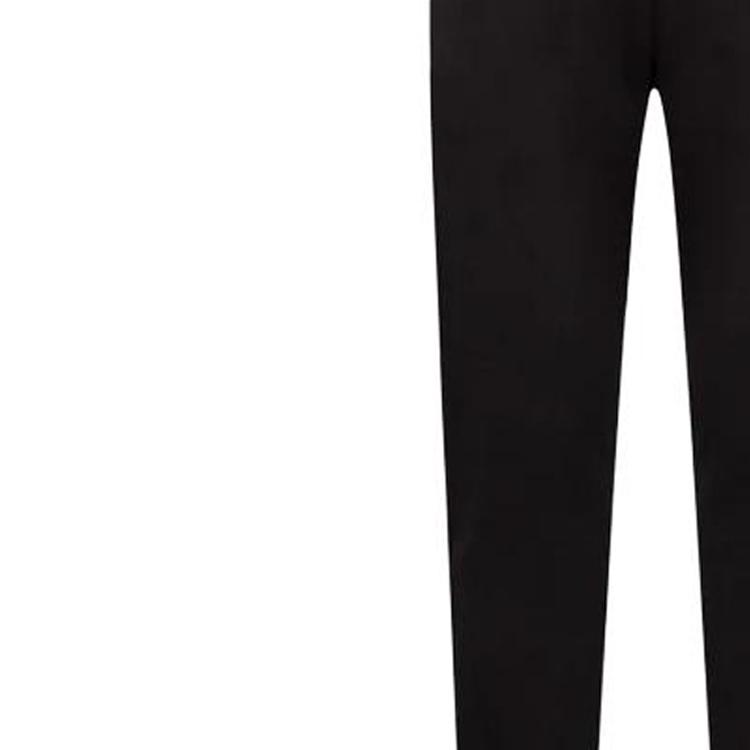 Emporio Armani Letter Print Cuffed Knit Joggers Men bottoms Black 3RPP98-PJ05Z-1200