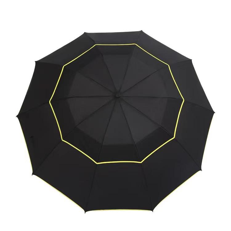 Three-Fold Double-Layer Windproof Umbrella: Foldable, Anti-UV, Rainproof, Sun Protection, Durable, High-Grade Design