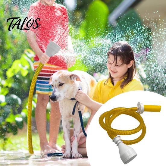 Dog Bathing Hose Attachment Bathtub Faucet Sprayer Portable Shower Head Quick Flush Station For Adapter No Installation Bath Rinsing Tool Pets